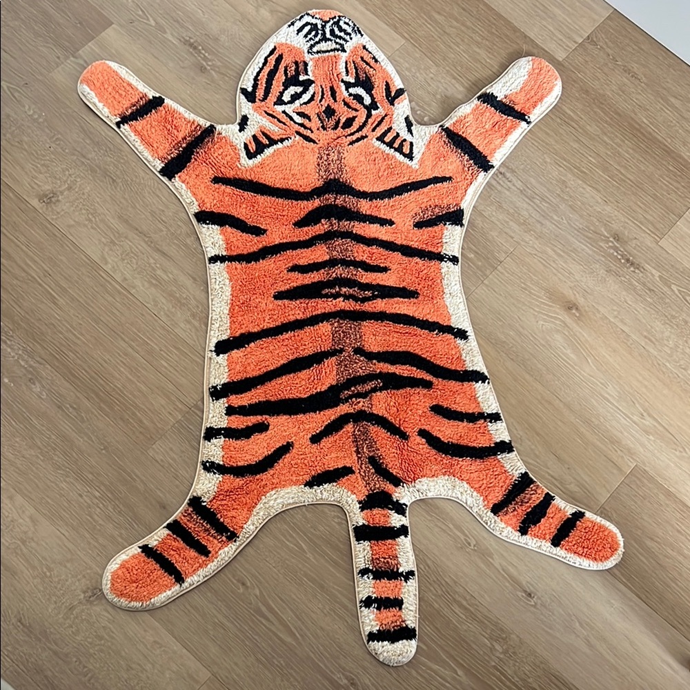 Urban Outfitters Home Tiger Shaped Rug/Bath Mat